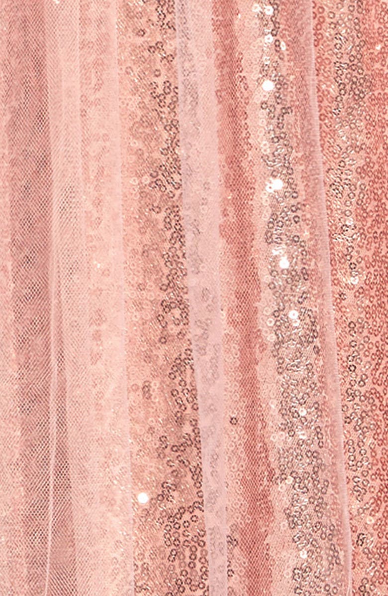 Us Angels Sequin Dress, Alternate, color, Rose Gold