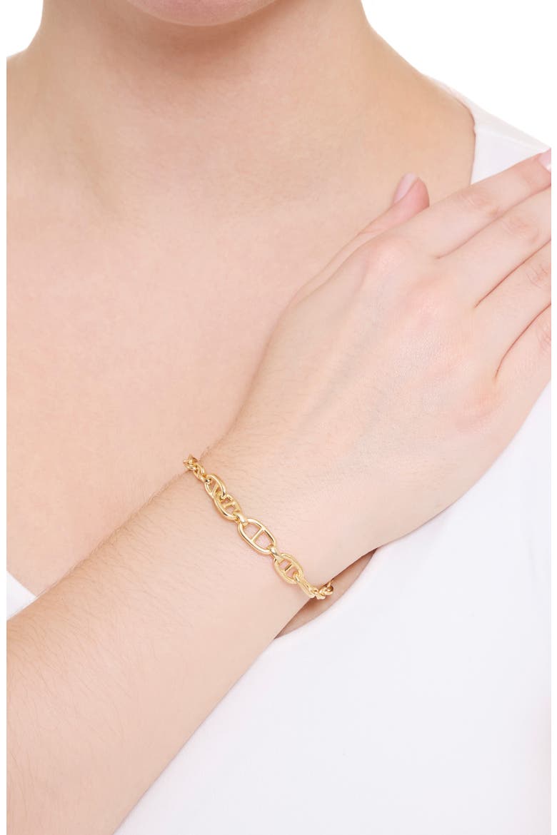 Luxe Mariner Graduated Link Bracelet, Alternate, color, GOLD