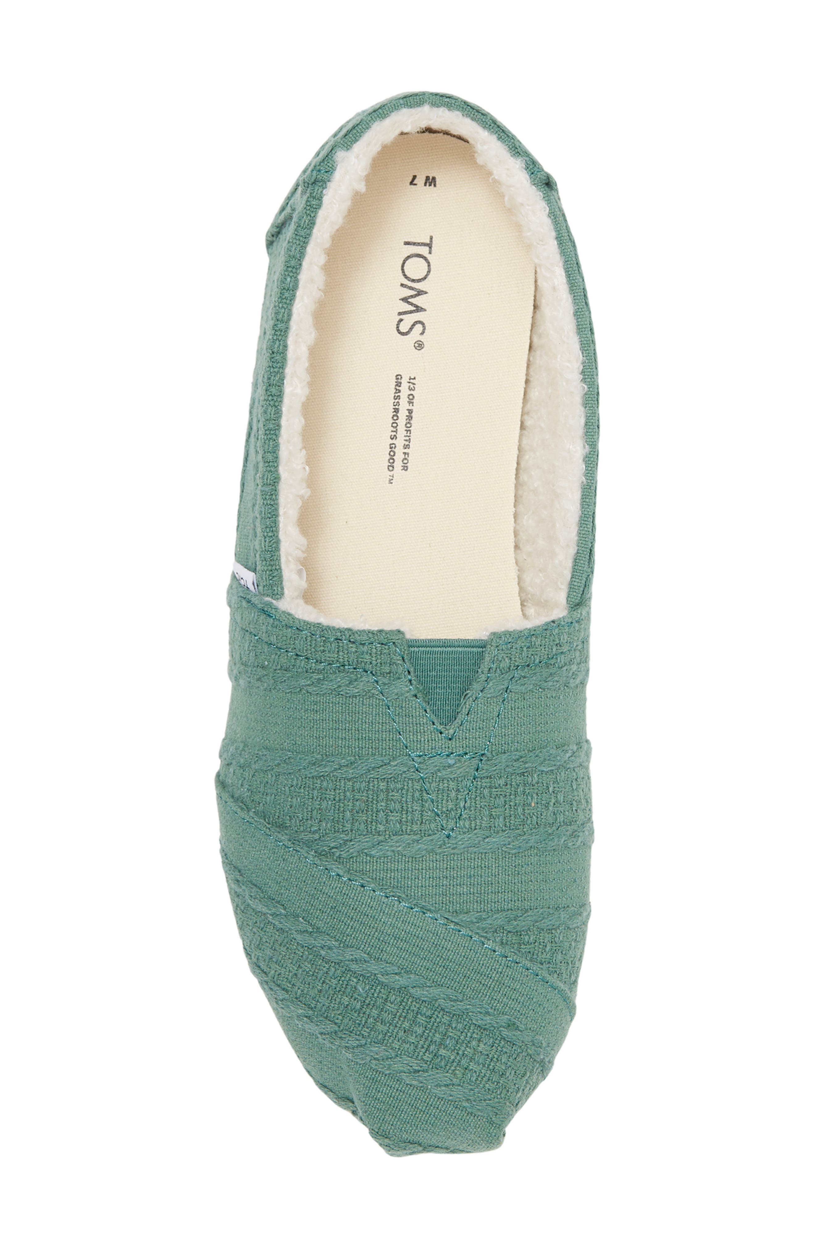 TOMS Alpargata Faux Fur Lined Sneaker, Alternate, color, 