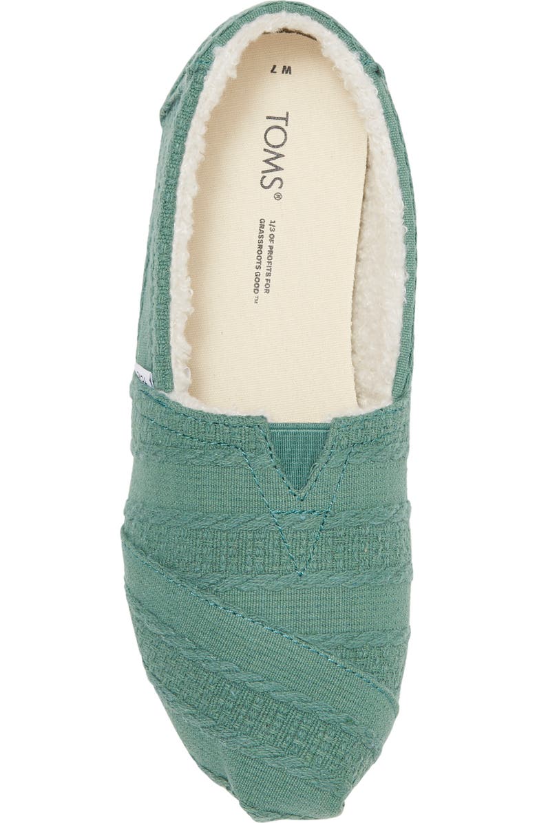TOMS Alpargata Faux Fur Lined Sneaker, Alternate, color,