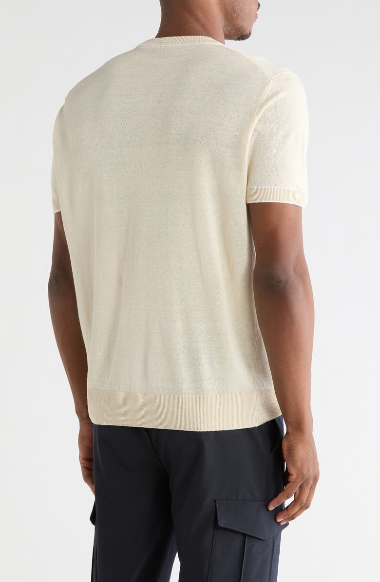 BOSS Jiovanni Linen Blend T-Shirt, Alternate, color, Off White