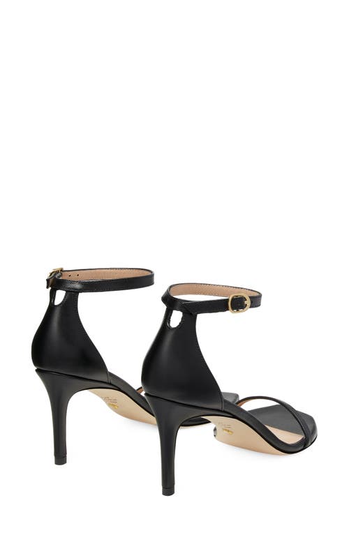 Stuart Weitzman Nudistcurve Ankle Strap Sandal In Black