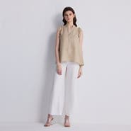 Reistor Sleeveless Hemp Top with Ruffles