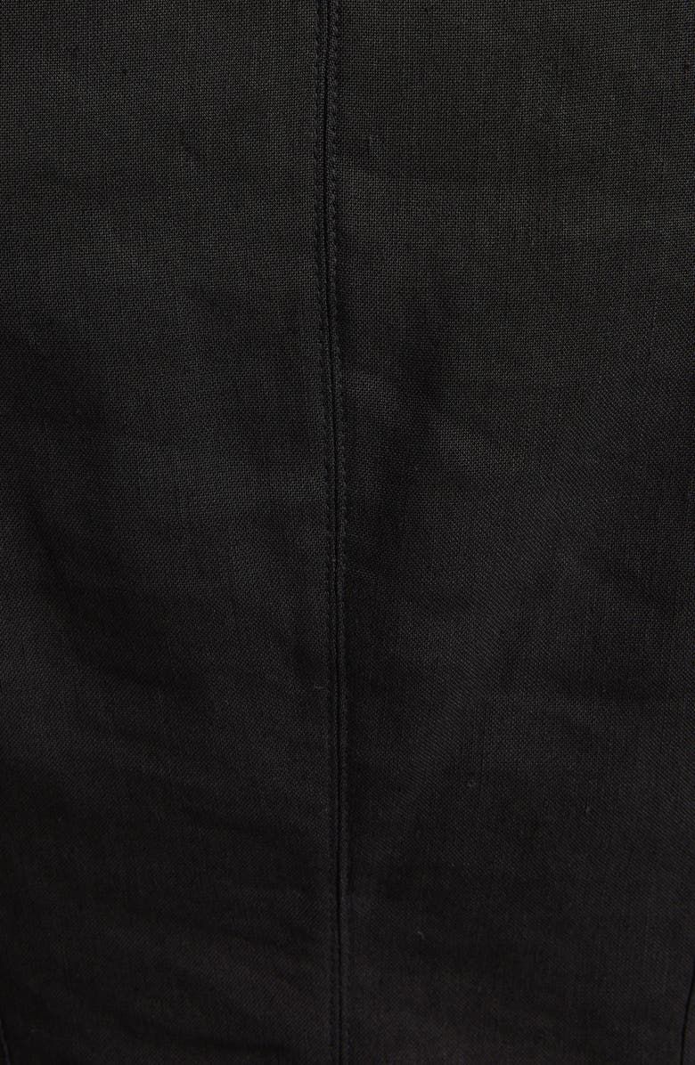 Isabel Marant Flore Pleated Hemp Blend Dress, Alternate, color, 