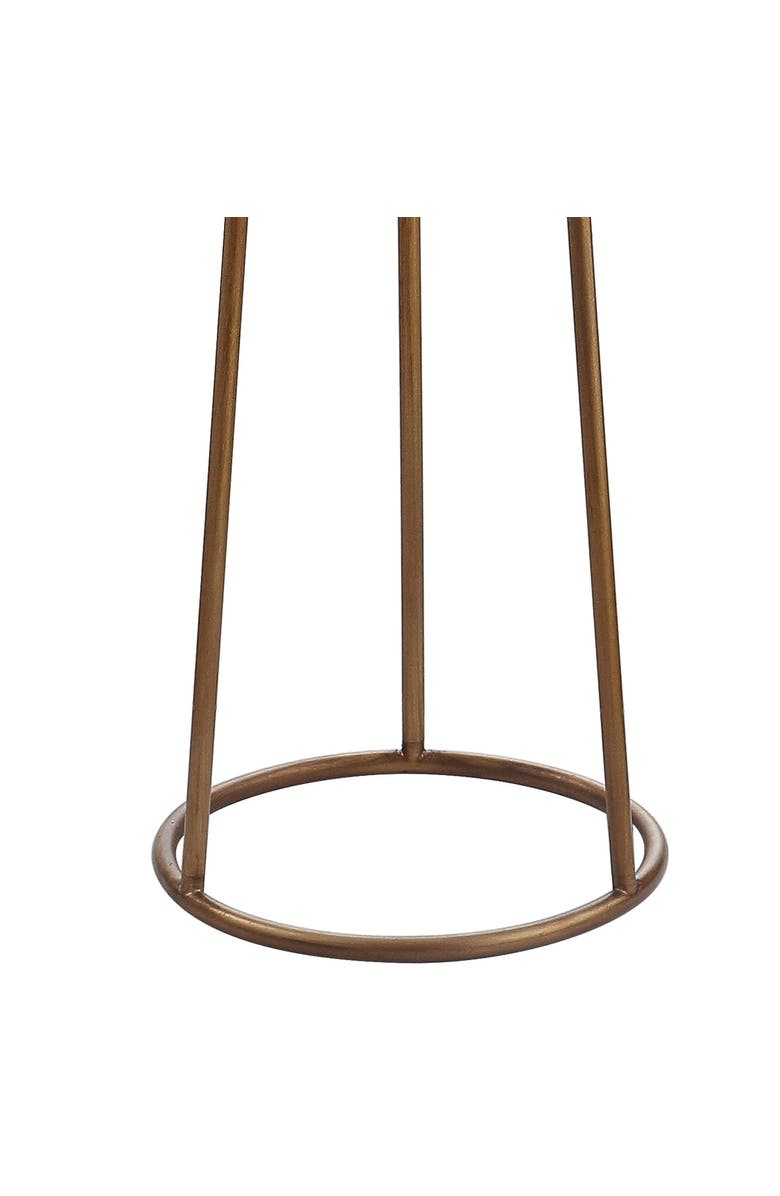 JONATHAN Y Stork Feather Metal LED Floor Lamp, Alternate, color, Gold