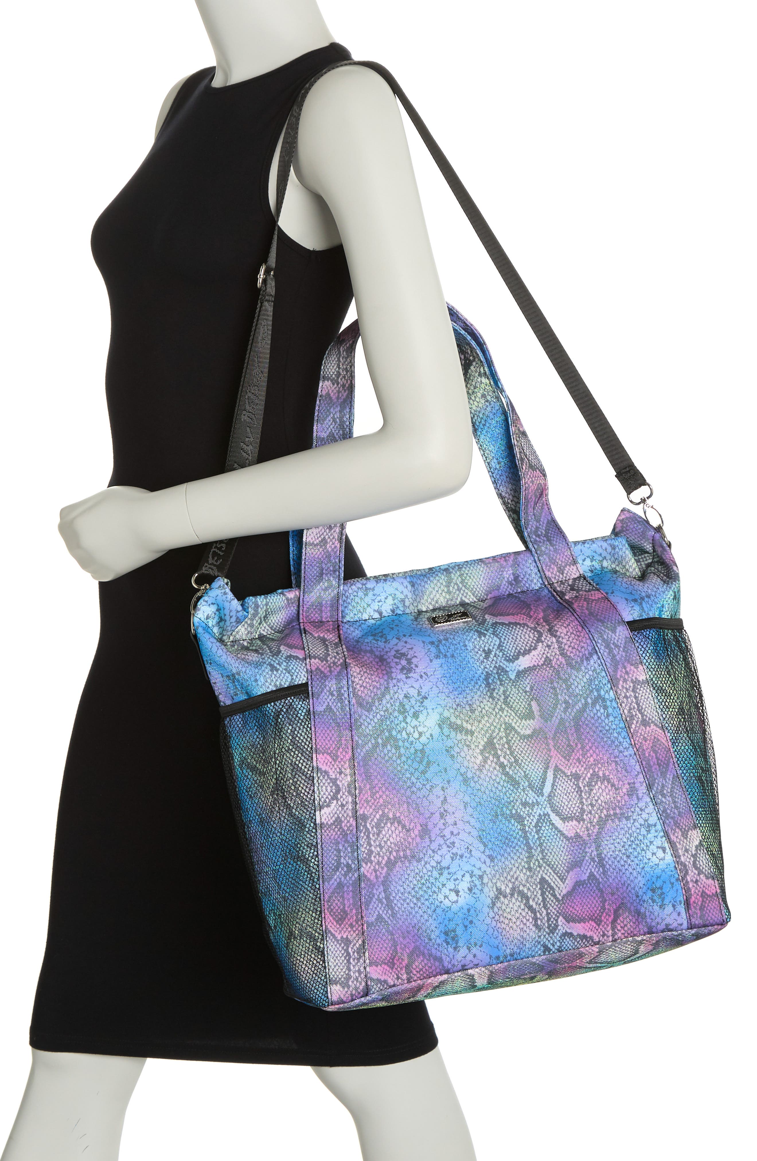 Luv Betsey by Betsey Johnson Flat Pack Nylon Overnighter Tote, Alternate, color, 