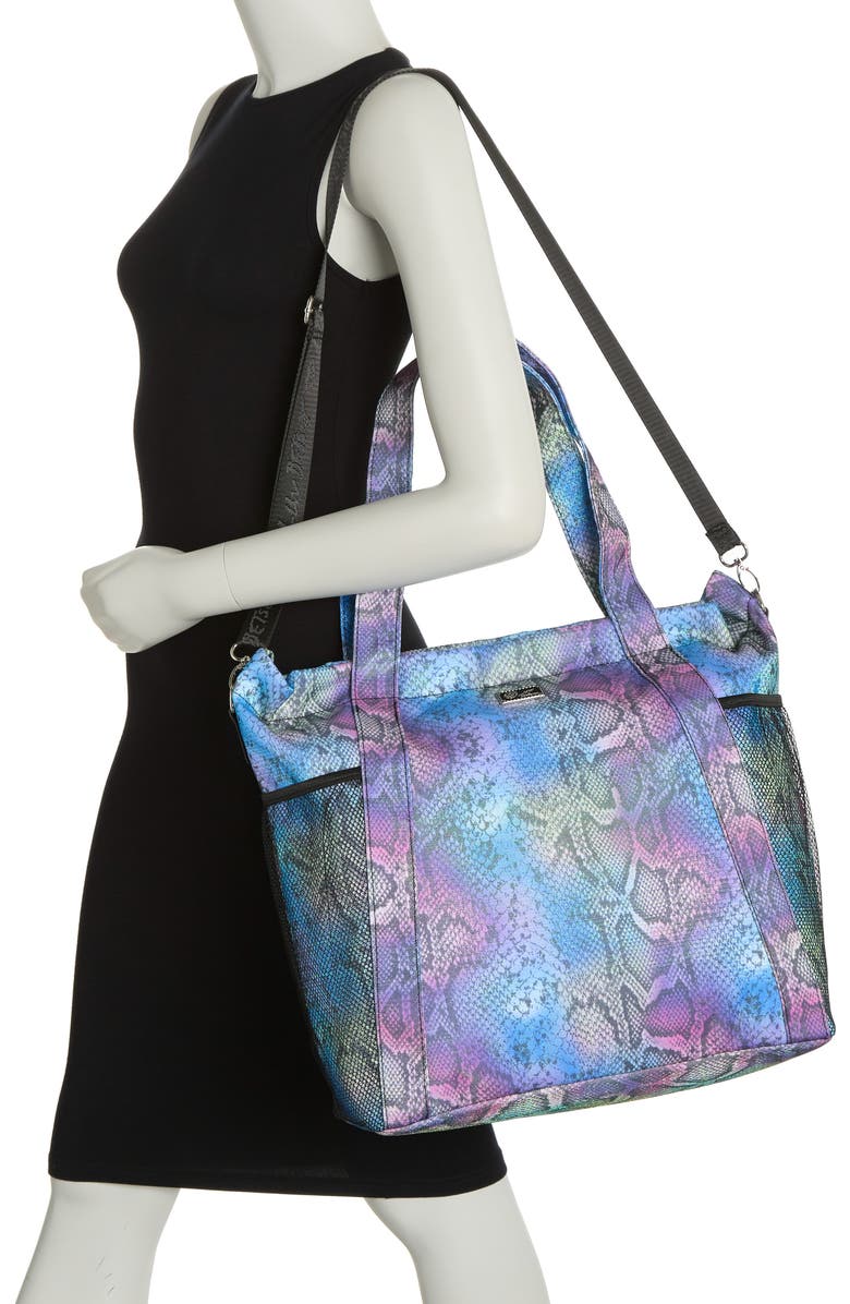 Luv Betsey by Betsey Johnson Flat Pack Nylon Overnighter Tote, Alternate, color,