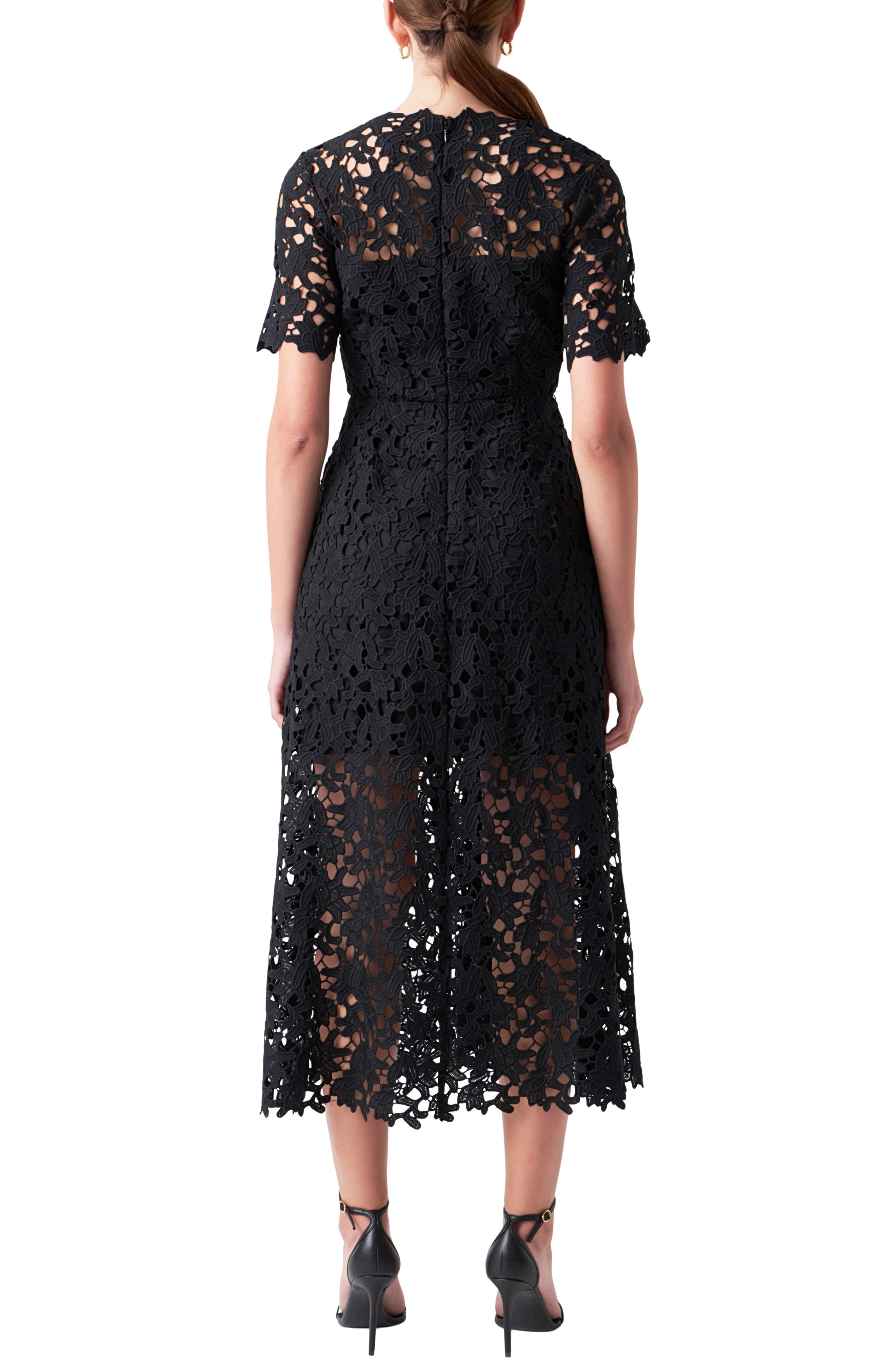 Allover Lace Midi Dress - image 2