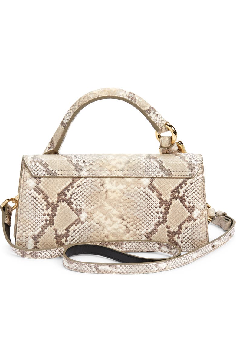 Jacquemus Le Chiquito Long Snake Embossed Leather Crossbody Bag, Alternate, color,