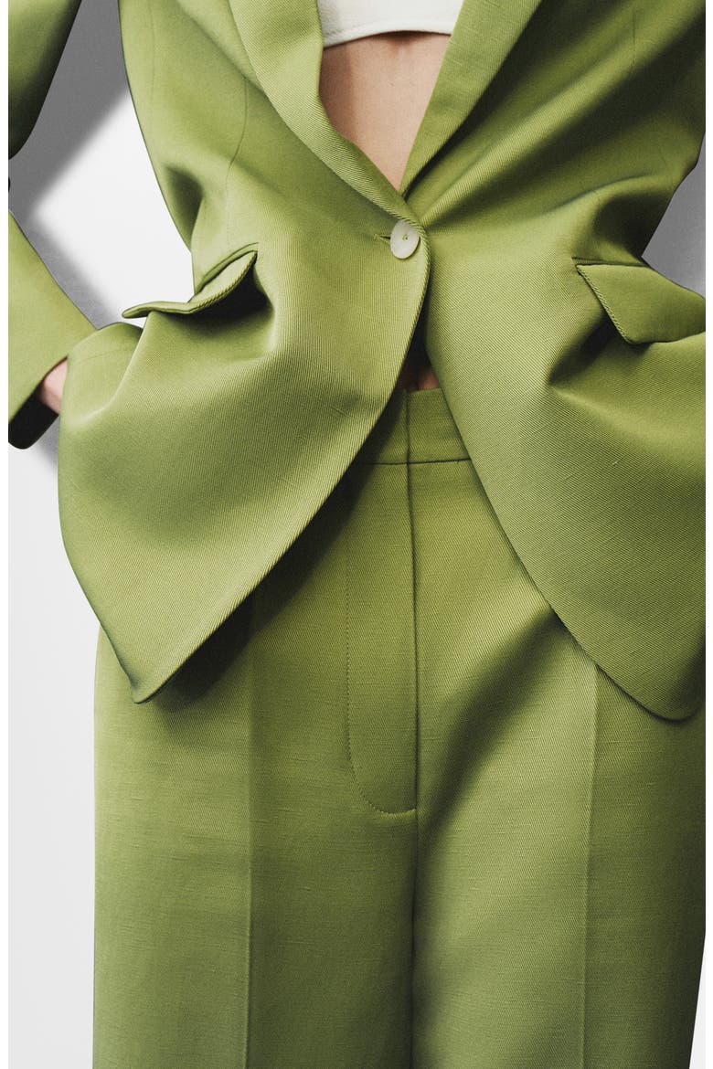 Straight Leg Suit Pants, Alternate, color, LIME GREEN