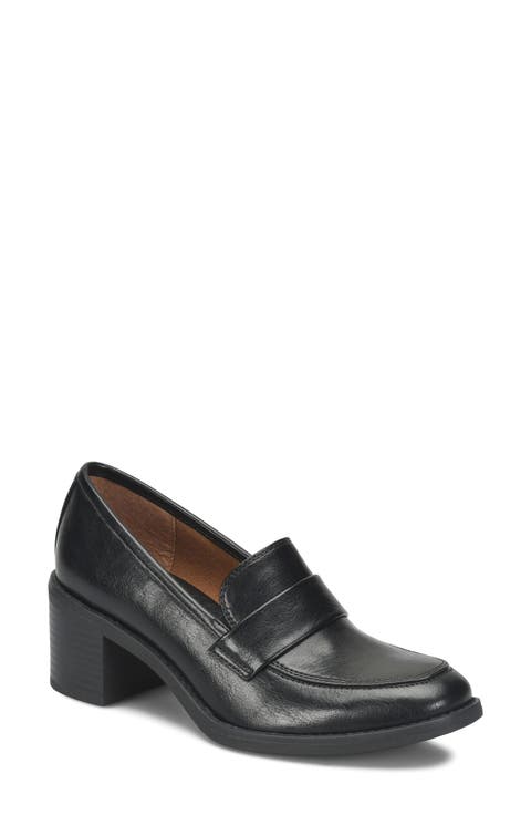 Harrietta Block Heel Loafer