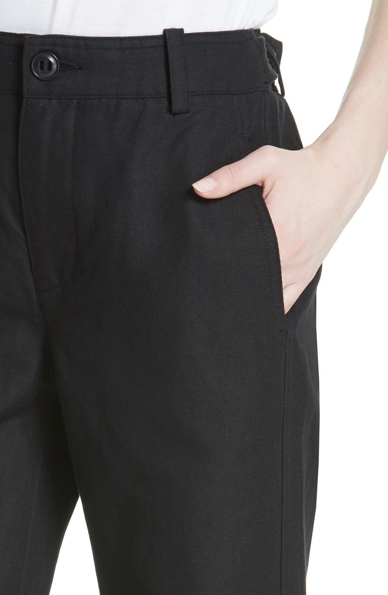 Vince High Rise Linen Blend Wide Leg Pants, Alternate, color, 