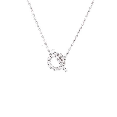 Finesse Pendant Necklace 18K White Gold and Diamonds