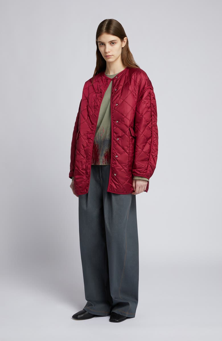 MM by Max Mara Sarta Pleated Wide Leg Pants, Alternate, color, Dark Grey