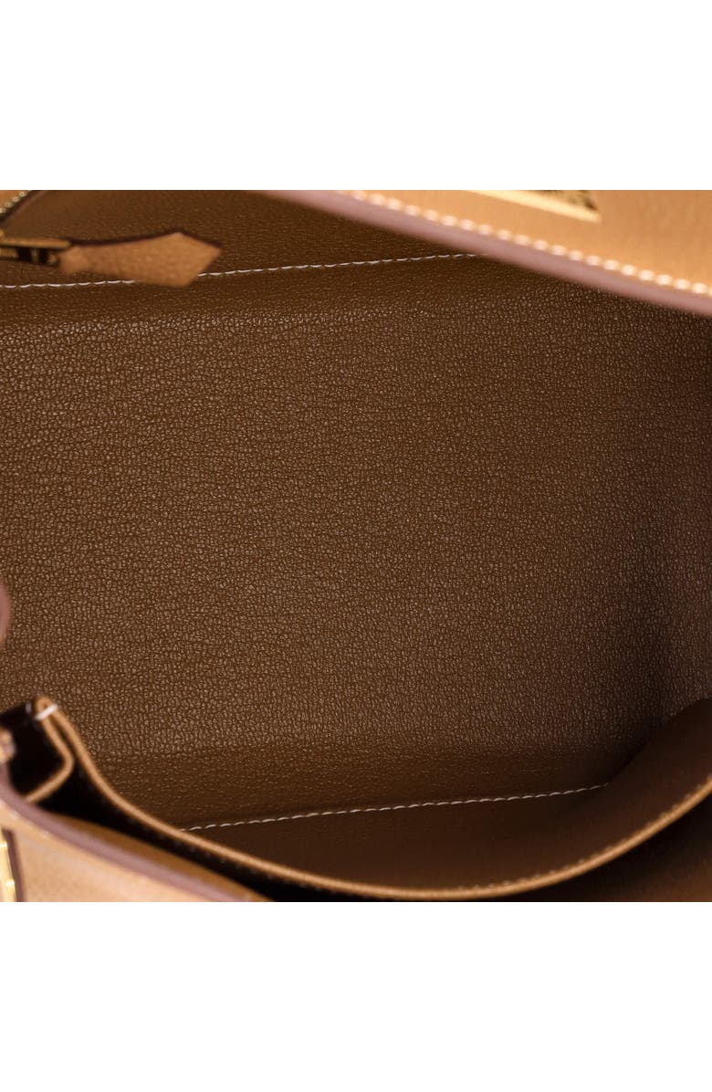 Pre-Owned Hermes Kelly Handbag Brown Togo with Gold Hardware 25, Alternate, color, Gold