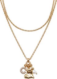 AREA STARS Archana Double Layer Charm Chain