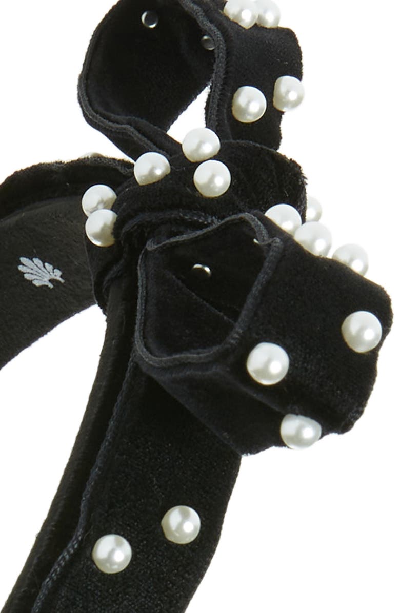 Lele Sadoughi Imitation Pearl Bow Headband, Alternate, color, 