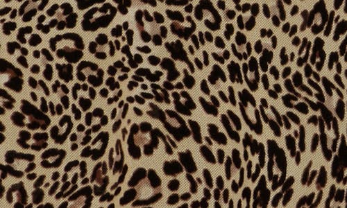Sanctuary Print Long Sleeve Sheer Top In Brown