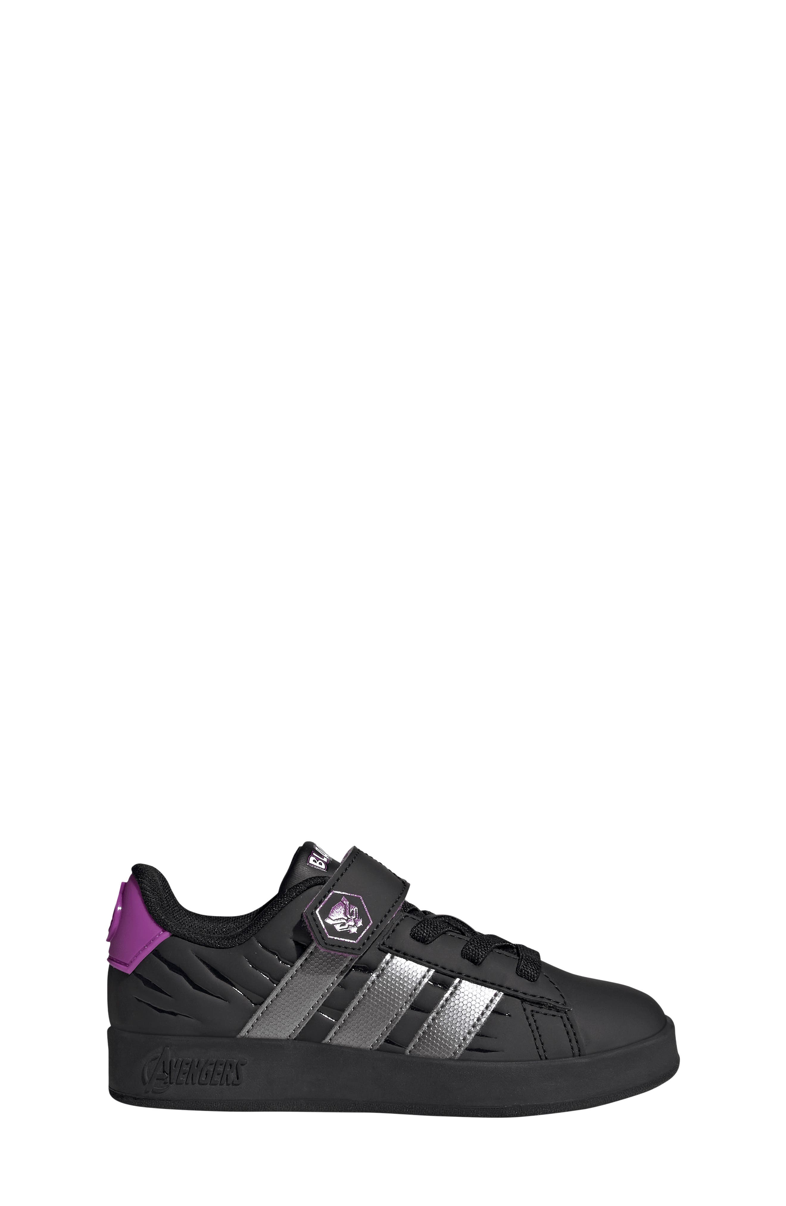 Kids' Grand Court Avengers Sneaker, Alternate, color, BLACK/ IRON/ PURPLE