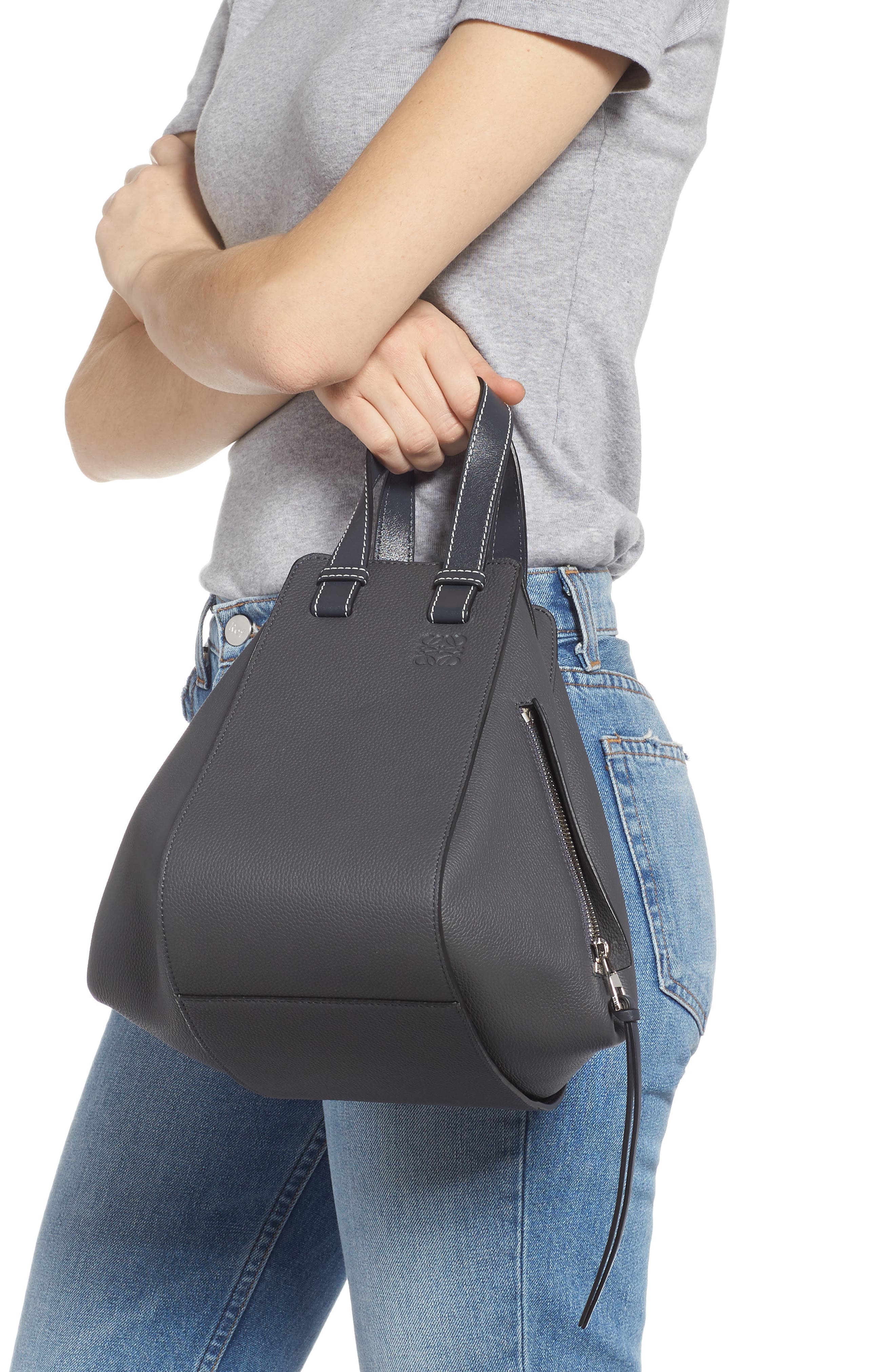 Loewe Hammock Small Pebbled Leather Hobo, Alternate, color, 