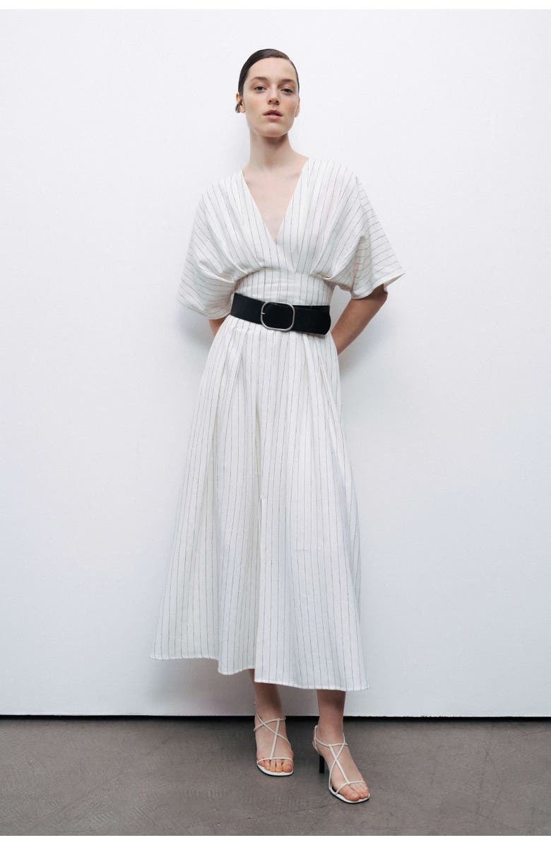 Nocturne Belted Midi Dress, Main, color, 