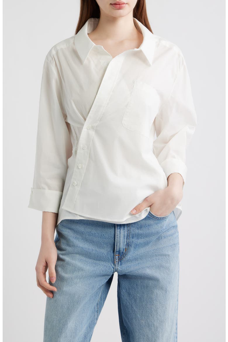 Asymmetric Wrap Top, Main, color, WHITE