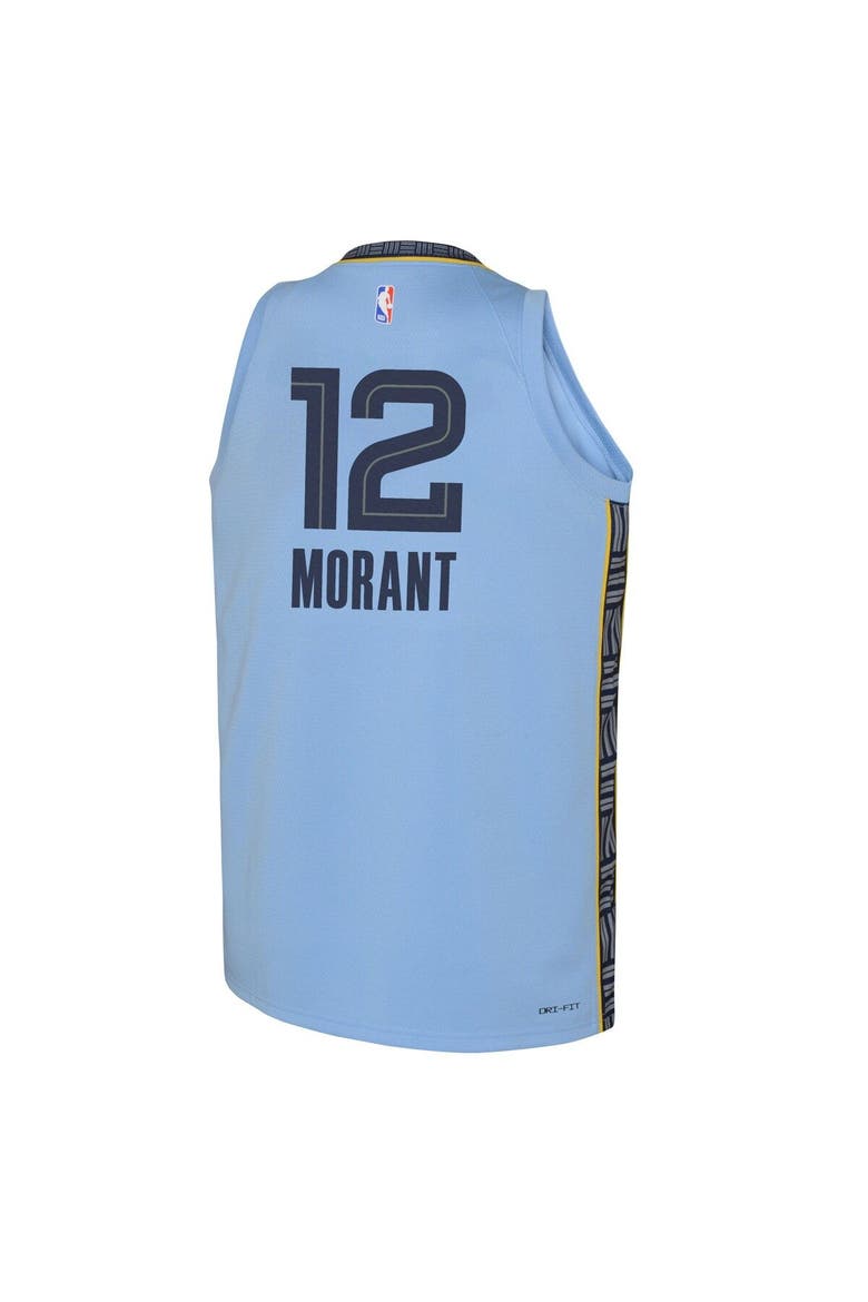 Youth Jordan Brand Ja Morant Light Blue Memphis Grizzlies Swingman Jersey - Statement Edition, Alternate, color, Blue