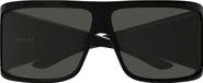 Gucci 74mm Gradient Oversize Shield Sunglasses