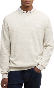 Barbour Flaxby Linen Blend Crewneck Sweater
