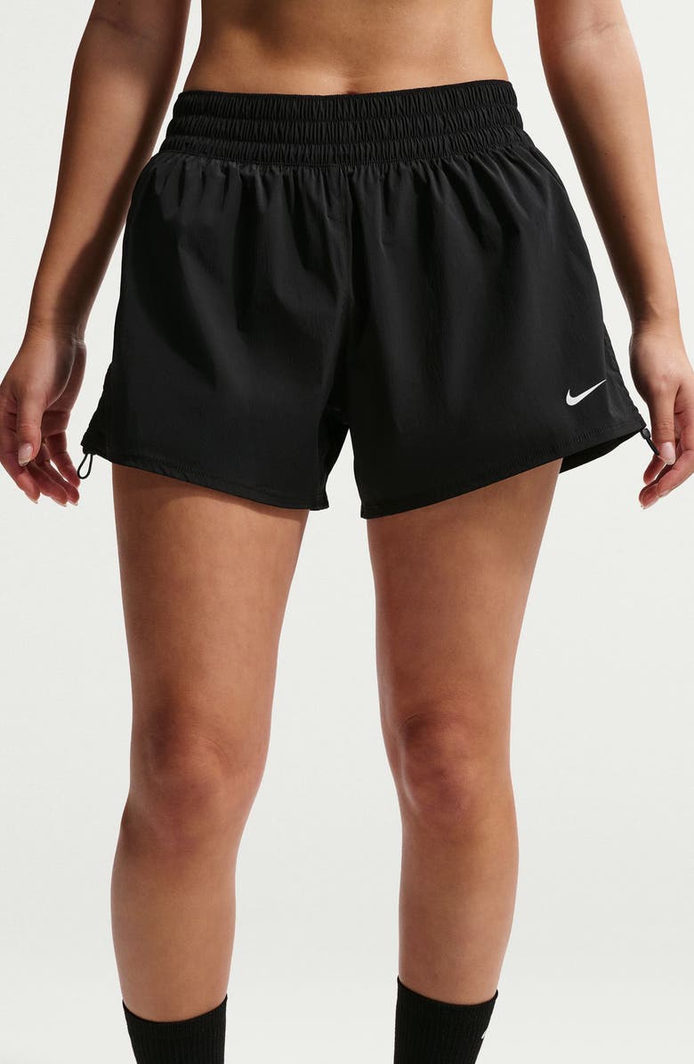 Nike One Dri-FIT Shorts, Alternate, color, Black/ White