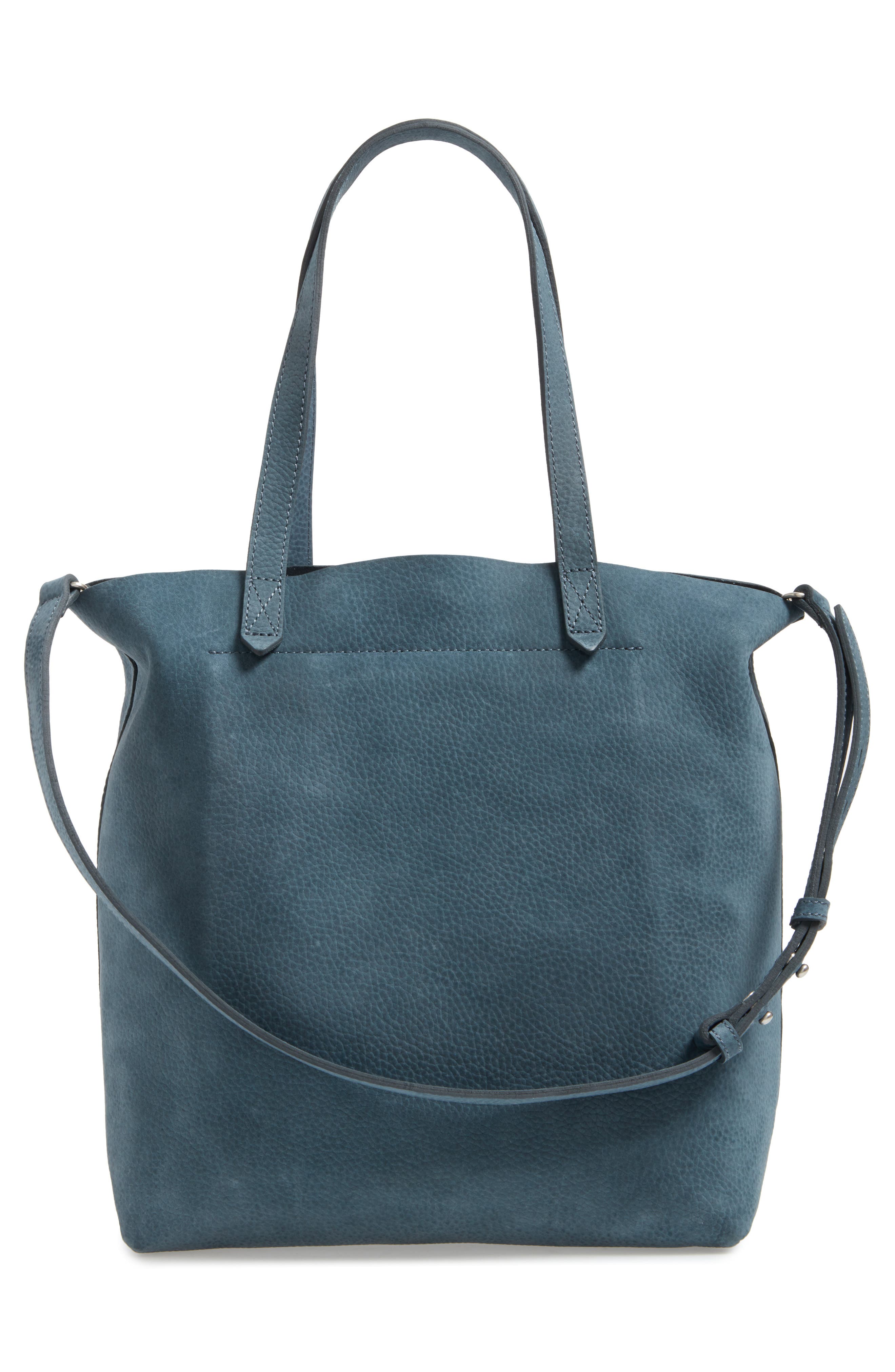 Medium Leather Transport Tote, Alternate, color, MIDNIGHT SPRUCE