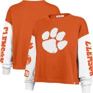 '47 Women's '47 Orange Clemson Tigers Sydney Long Sleeve T-Shirt