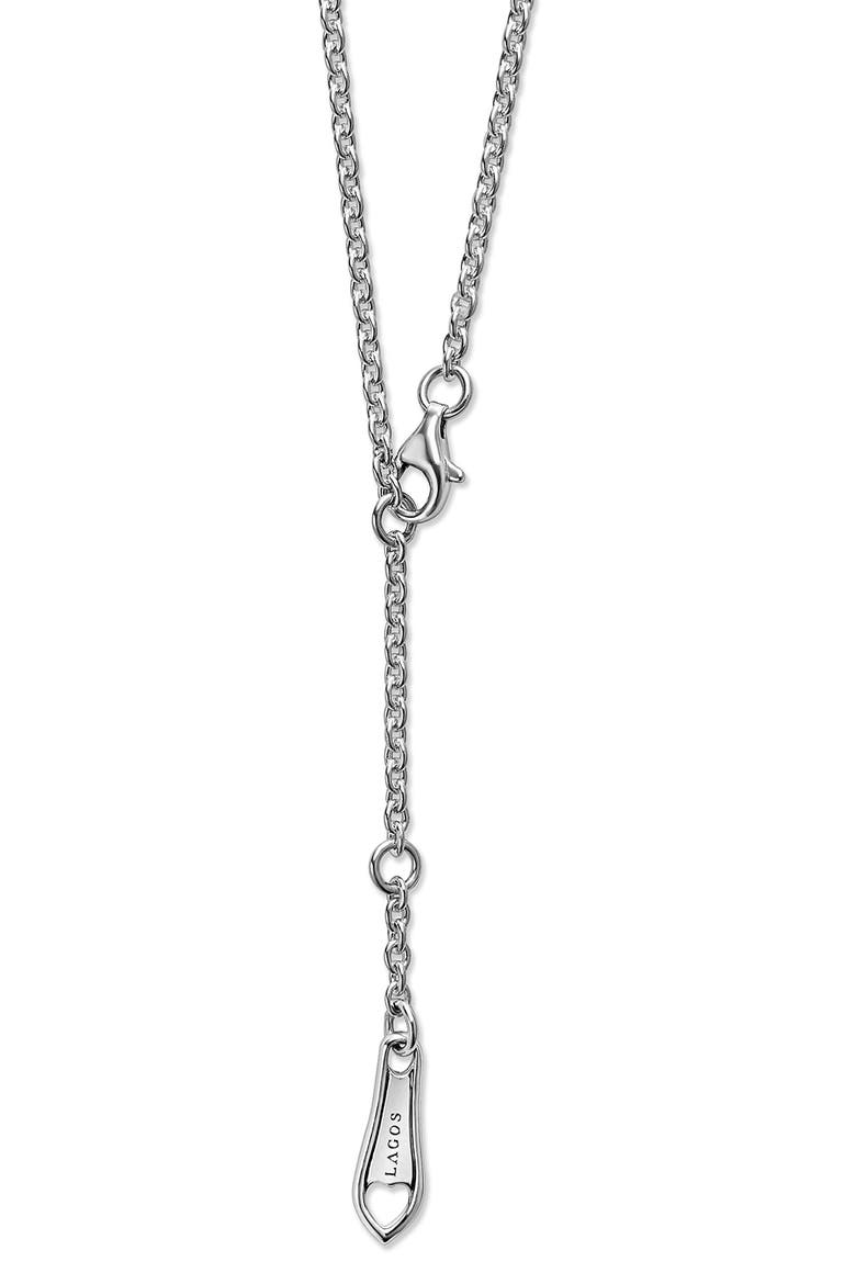 Kids' Kinder Key & Heart Charm Necklace, Alternate, color, SILVER