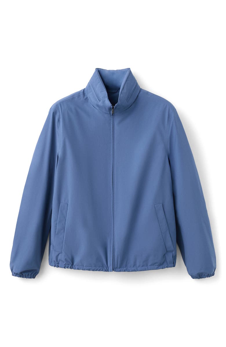MANGO Waterproof Zip Front Jacket, Alternate, color, Vibrant Blue