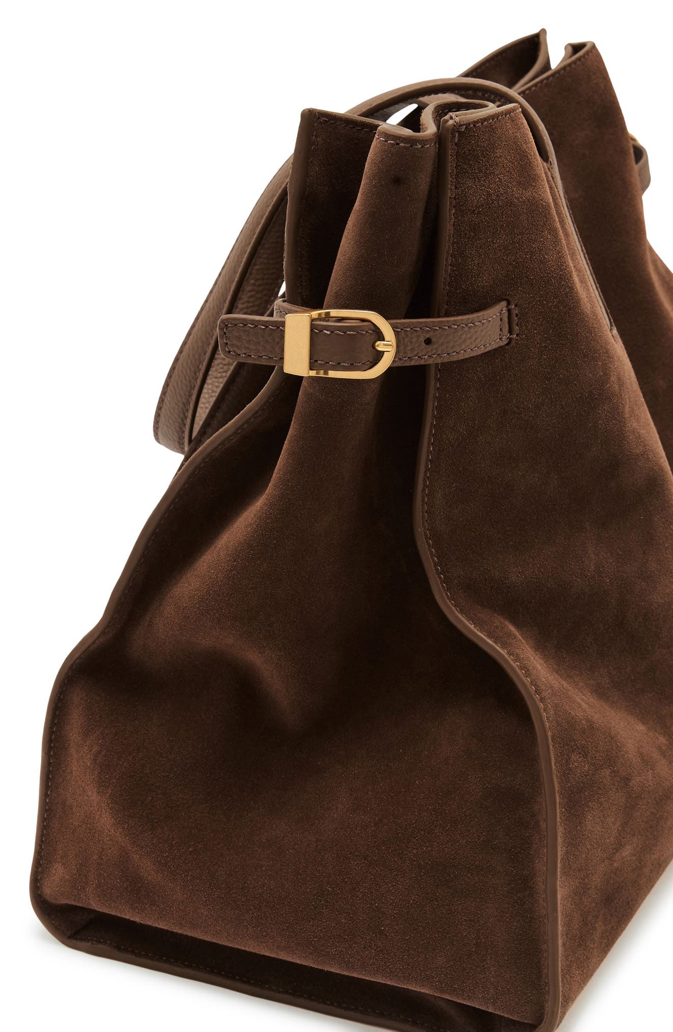 Indigo Oversize Suede Tote, Alternate, color, TAN