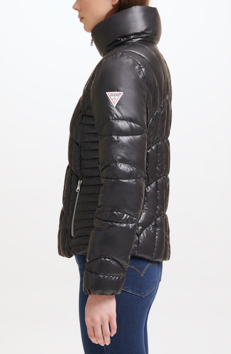 GUESS Quilted Puffer Jacket, Alternate, color,