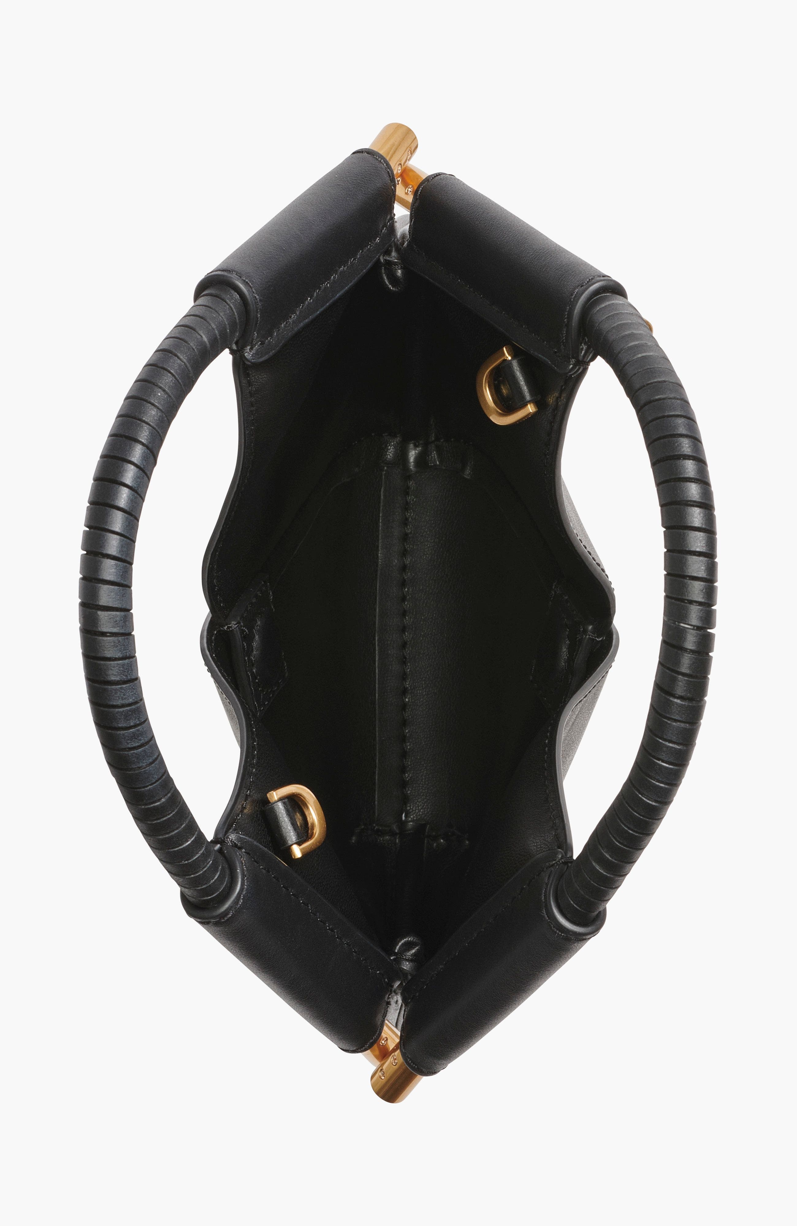 Donna Karan New York Baldwin Solid+Charms Micro Crossbody, Alternate, color, Black/Gold