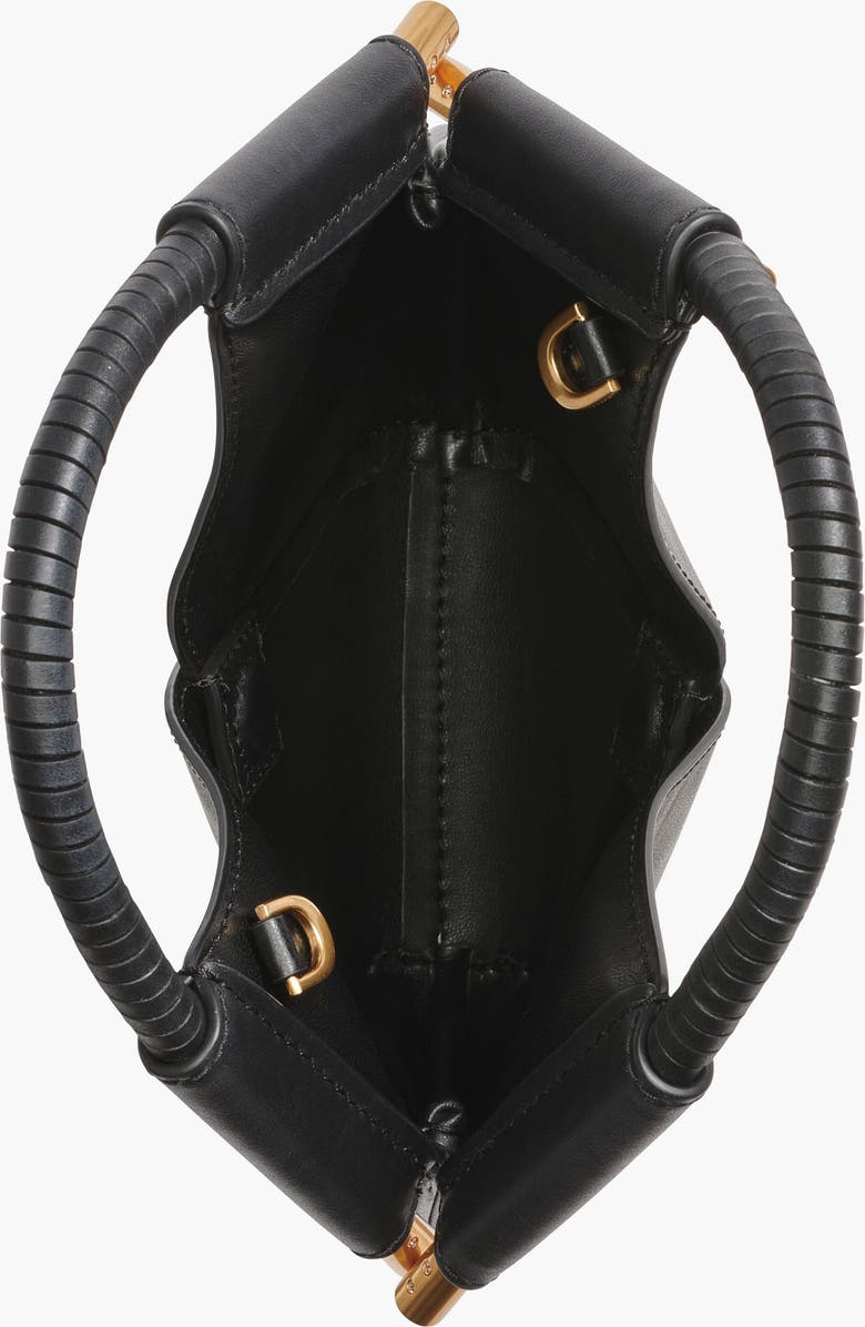 Donna Karan New York Baldwin Solid+Charms Micro Crossbody, Alternate, color, Black/Gold