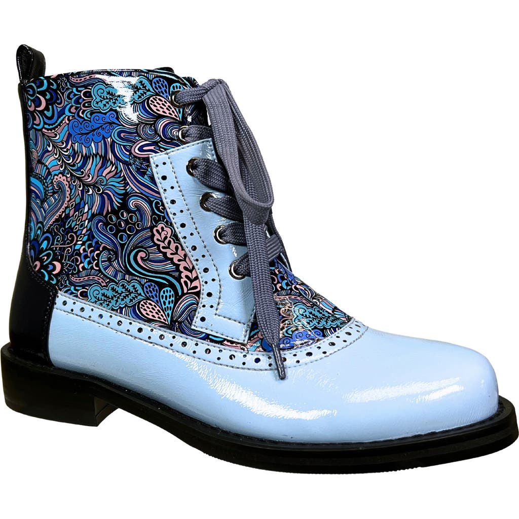 Ninety Union Mixed Print Lace-up Boot