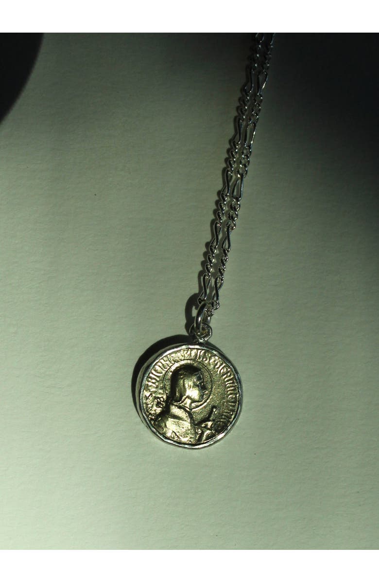 SAINT VAGABOND Joan Of Arc Pendant, Alternate, color, Sterling Silver With Brass