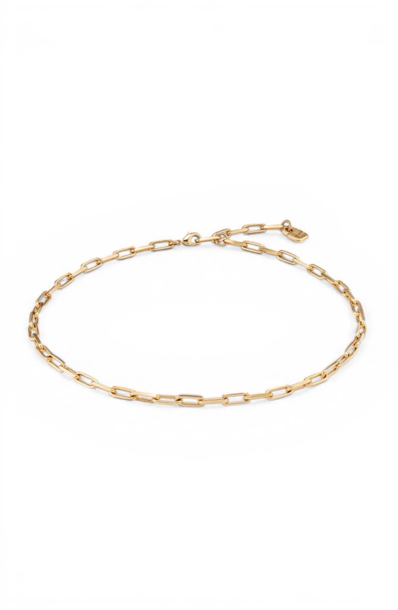 UNODE50 Mini Linkline Charm Necklace, Alternate, color, Gold