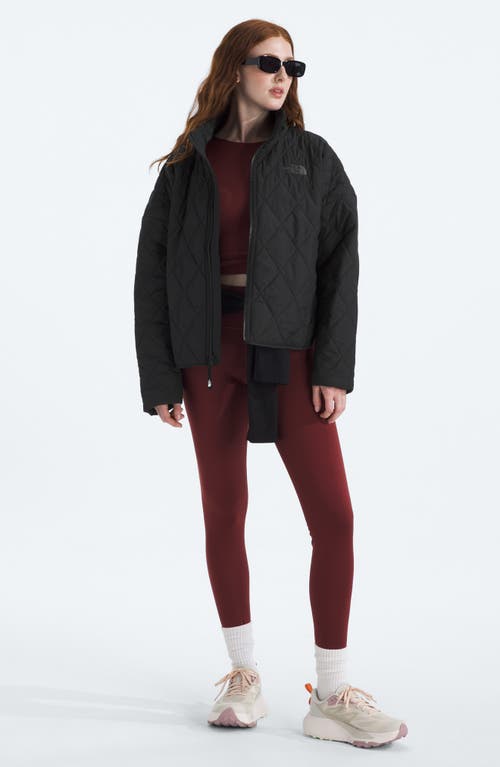 The North Face Diamond Peak Water Repellent Quilted Jacket In Black