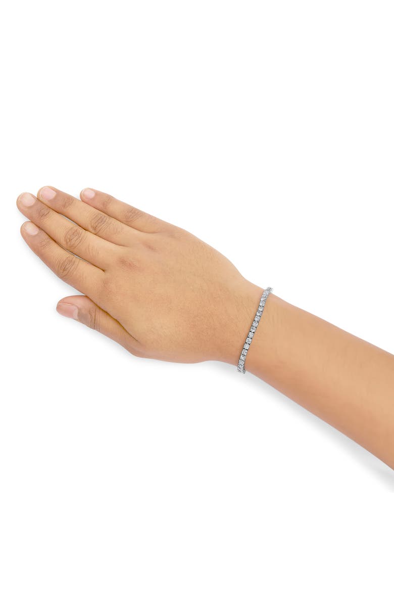 14K White Gold 5.00 Cttw Lab Grown Diamond Classic Tennis Bracelet - 7.25", Alternate, color, White