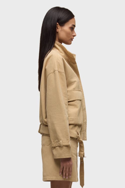 Hudson Jeans Relaxed Utility Jacket In Brown