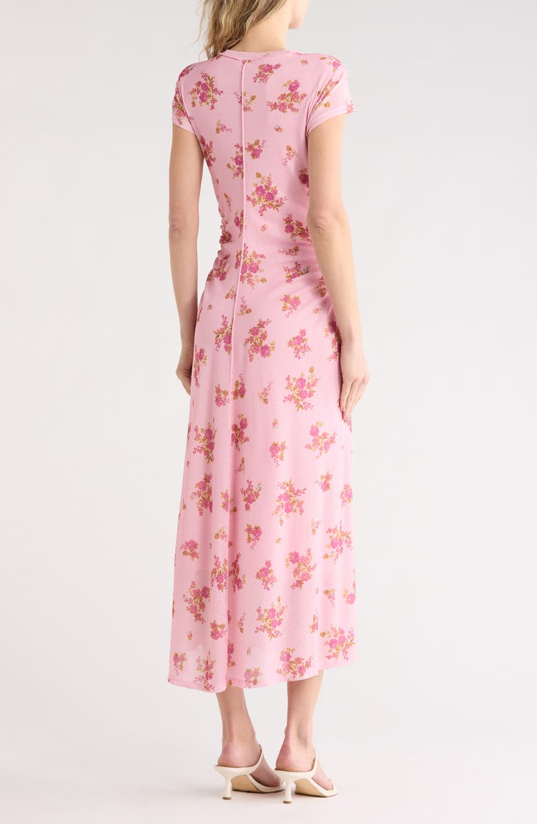 EDIT by JASON WU Ruched Midi Dress, Alternate, color, Pink Roses