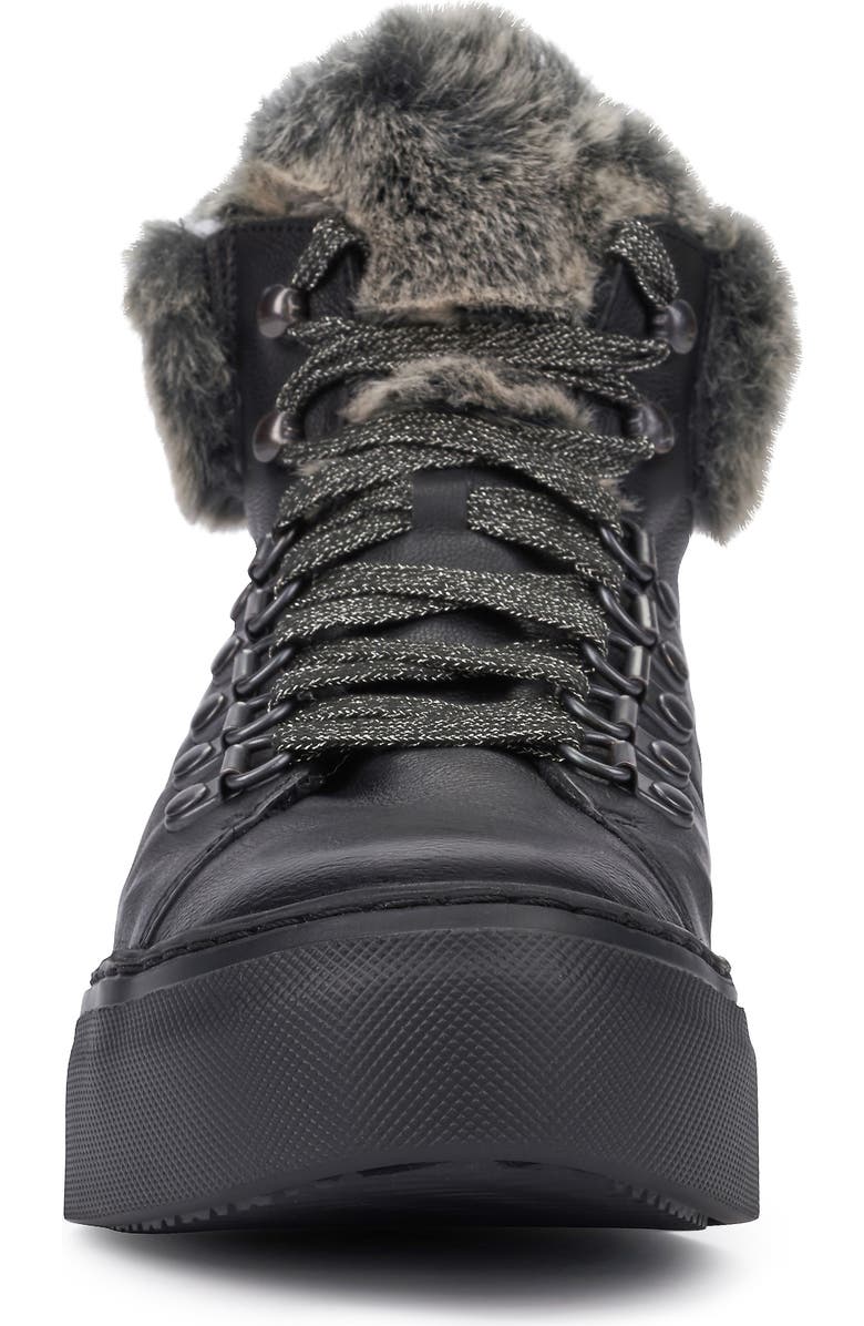 Mephisto Ginou Faux Fur Lined High Top Sneaker, Alternate, color,