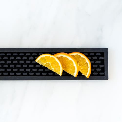 A Bar Above Black Silicone Bar Mat, 3.25x18" In Black