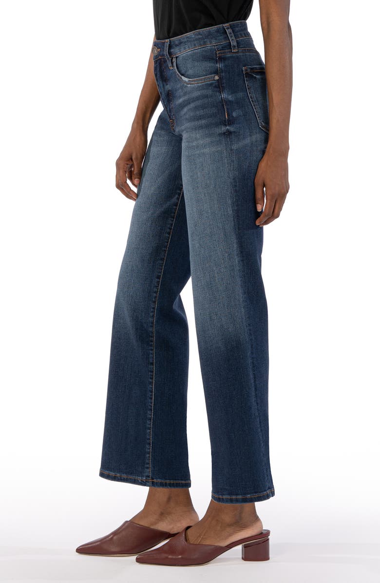 KUT from the Kloth Fab Ab High Rise Wide Leg Jeans, Alternate, color, Resolved W/Dk S