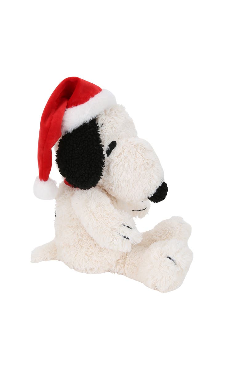 Lambs & Ivy Snoopy Peanuts Holiday Christmas Plush Stuffed Animal Toy Plushie, Alternate, color, White