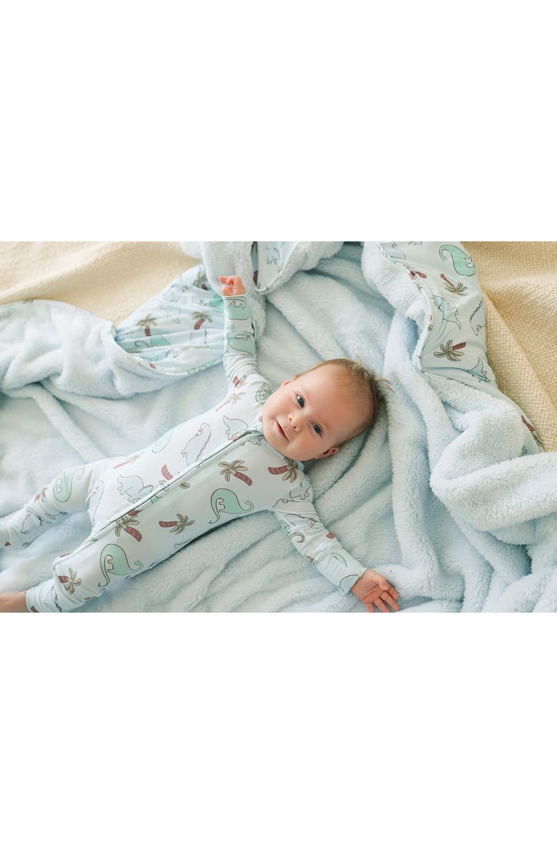 Posh Peanut Eric Convertible Zip Footie, Alternate, color, Blue